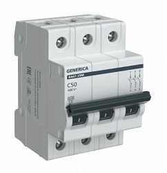 GENERICA ВА47-29М 3P C 50А 4,5кА (MVA21-3-050-C-G)