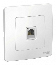 BLANCA розетка RJ45 1-местная, кат. 5Е, скрытой установки, белый (BLNIS045001)