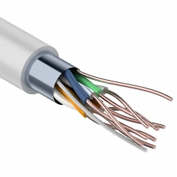 F/UTP, CAT 6, ZH нг(А)-HF, 4PR, 23AWG, INDOOR, SOLID, серый, 305м, REXANT (01-0167)
