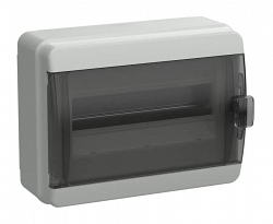 Корпус пластиковый навесной TEKFOR КМПн-12 IP65 черная прозрачная дверь (TF5-KP72-N-12-65-K03-K02)