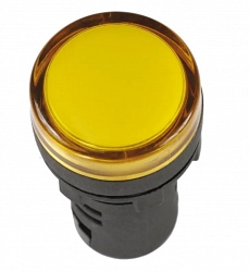 Лампа AD22DS (LED) матрица D22 мм желтый 12В AC/DC желтый (BLS10-ADDS-012-K05)