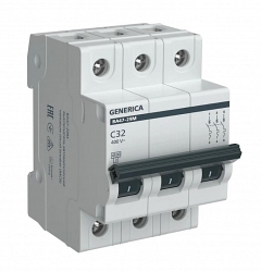 GENERICA ВА47-29М 3P C 32А 4,5кА (MVA21-3-032-C-G)