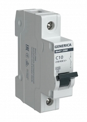 GENERICA ВА47-29М 1P C 10А 4,5кА (MVA21-1-010-C-G)