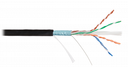 F/UTP 4pair, Cat6a, Solid, Out, PVC (NMC 4255B-BK)