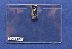 Карман горизонтальный для бейджей 504-T1, 1уп.(50шт.)
