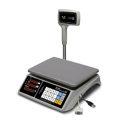 Mertech 3671 - Торговые настольные весы M-ER 328 ACPX-6.1 "TOUCH-M" LED RS232 и USB