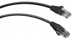 PC-UTP-RJ45-Cat.5e-0.15m-BK (8990c), чёрный