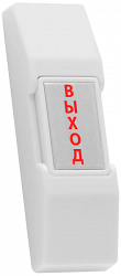 Tantos HO-02 Кнопка "ВЫХОД" - TANTOS HO-02 - кнопка выхода пластиковая, для накладного монтажа, прямоугольная, с надписью «ВЫХОД», без подсветки.