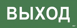 Самоклеящаяся этикетка "Выход" для ССА 1005 (LPC10-1-35-13-VYHD)