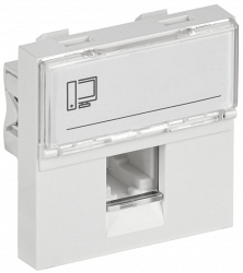 Розетка компьютерная RJ45 PRIMER РКИ-20-00-П-6 UTP кат.6 2 модуля белая (PR-KK40D-RI-0-2-1C06U-K01)