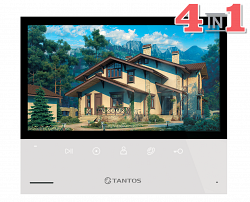 Tantos Selina HD M - Монитор цветного видеодомофона 7 дюймов разрешение 1024х600, с поддержкой форматов AHD / TVI  / CVI 1080р/720p/CVBS (PAL / NTSC) , сенсорные кнопки, hands free, подключение 2-х вы