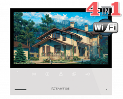 Tantos Selina HD M Tuya (Smart Life) - Монитор цветного видеодомофона 7 дюймов разрешение 1024х600, с поддержкой форматов AHD / TVI  / CVI 1080р/720p/CVBS (PAL / NTSC) и отправкой уведомлений о вызове