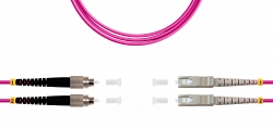 Патч-корд ВО MM(OM4), FC/UPC-SC/UPC, 3.0мм, duplex, LSZH, 10м (09-12070)