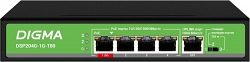 DSP204G-1G-T80 (L2) 5х1Гбит/с 4PoE 4PoE+ 1PoE++ 80W