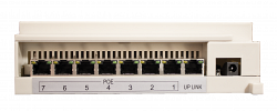 Tantos Easy-SW - POE коммутатор 8-ми портовый. 7 портов POE 10/100M RJ45 + 1 Uplink порт 10/100M RJ45. Крепление на DIN-рейку или накладной монтаж. Питание DC 18V, 3.5A. Блок питания в комплекте.