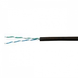 U/UTP 2pair, Cat5, Solid, Out, PVC (NMC 2110B-BK)