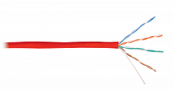 U/UTP 4pair, Cat5e, Solid, In, нг(А)-HF (NMC 4100C-RD)