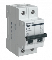 GENERICA ВА47-29М 2P C 40А 4,5кА (MVA21-2-040-C-G)