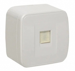 Минск Розетка RJ-45 1-местная ОП 1А (EGK01-035-10)