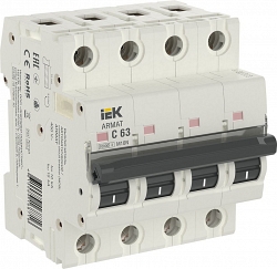 M10N 4P C 63А 10кА ARMAT (AR-M10N-4-C063)