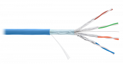 F/FTP 4pair, Cat6a, Solid, In, нг(А)-HF (NMC 4355C-IB)