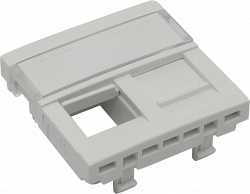 Вставка для 2-х модулей под RJ-45 кат.5e UTP, белая (45971 SBR)