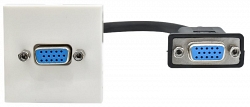 Розетка мультимедийная VGA M/M PRIMER РКМ-10-20-П 1 модуль белая (PR-KK40D-RV-0-1-K01)