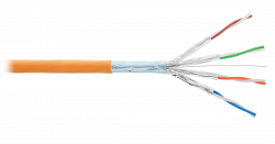 F/FTP 4pair, Cat6a, Solid, In, нг(А)-HF (NMC 4355C-OR)