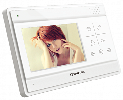 Tantos LILU XL - Монитор цветного видеодомофона, адаптированный для работы с цифровым многоквартирными домофонами, экран TFT LCD 4,3" разрешение 480x272, PAL/NTSC, Hands-Free, 25 мелодий, 1 вход 