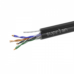 UTP Cat.5e 4x2xAWG24 Cu PE Outdoor T-FG8 (трос) Standard (01-0322-1)