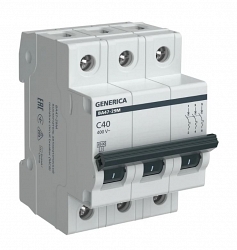GENERICA ВА47-29М 3P C 40А 4,5кА (MVA21-3-040-C-G)