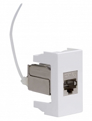 Розетка RJ-45 Viva 1 модуль кат.6A белая (45078)