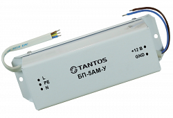 Tantos БП-5АМ-У - Блок питания импульсный 12В, 5А, герметичный (уличный) металлический корпус IP67, -35...+35°С