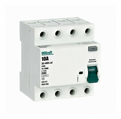 УЗО-03 ВДТ 4P 10А 30мА AC 6кА (14231DEK)