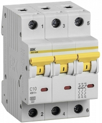 ВА47-60M 3P C 10А 6кА KARAT (MVA31-3-010-C)
