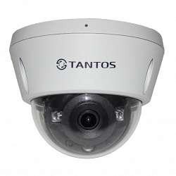 Tantos TSi-Veco45FP - IP видеокамера купольная антивандальная ИК подсветкой, четырехмегапиксельная с микрофоном