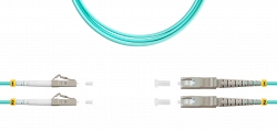 Патч-корд ВО MM(OM3), LC/UPC-SC/UPC, 3.0мм, duplex, LSZH, 2м (09-12052)