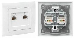 Валенсия розетка комп RJ-45 2-местная (EWK02-035-10)
