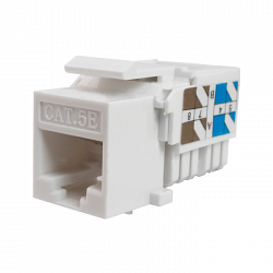 Модуль-вставка Keystone Кат5е, инстр.зад, белый UTP (10-0313)