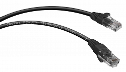 PC-UTP-RJ45-Cat.6-1m-BK (8663c), чёрный
