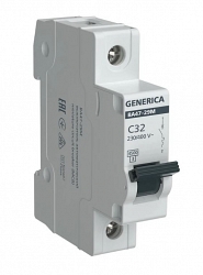 GENERICA ВА47-29М 1P C 32А 4,5кА (MVA21-1-032-C-G)