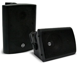 CVGAUDIO NF4TBL - Настенная двухполосная экономичная акустическая система для 100V линий, 2/4/8/16W/off, IP44, цвет черный