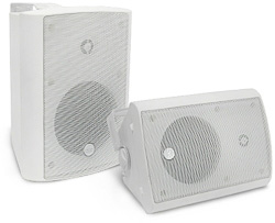 CVGAUDIO NF4TW - Настенная двухполосная экономичная акустическая система для 100V линий, 2/4/8/16W/off, IP44, цвет белый