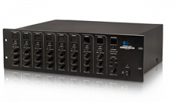 CVGAUDIO PMM-380 - Профессиональная звуковая матрица-предусилитель 8х8 каналов, 4х2RCA line in, 4x3pin-EuroBlock balance in, 8x3pin-EuroBlock balance out