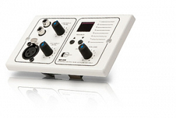 CVGAUDIO WCP-D2W - Настенный зональный удаленный контроллер управления CVGaudio PMM- 380 CAT5e/6 с линейным (2RCA) и микрофонным (XLR) входами, громкость, выбор входа, удаление 100m, белый пластик
