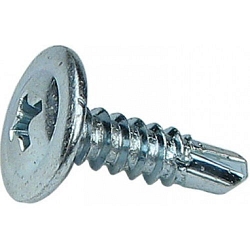 Саморез 4,2х25 с прессшайбой, Сверло, цинк (250 шт)(PR08.2393)