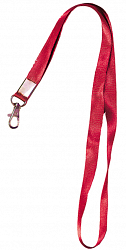 Tantos TS-STR (red) - Лента шёлковая с металлическим карабином-защёлкой. Предназначена для ношения бейджей, карт и т.п. Цвет - красный