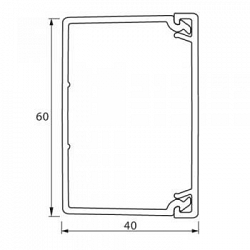 Мини-канал 60x40 мм METRA (638197)