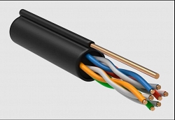 GENERICA U/UTP 5E 24AWG 4PR LDPE трос черный (BC3-C5E04-159-305-R-G)