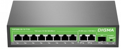 DSP208G-2G-1S-T120 (L2) 10х1Гбит/с 1SFP 8PoE 8PoE+ 120W